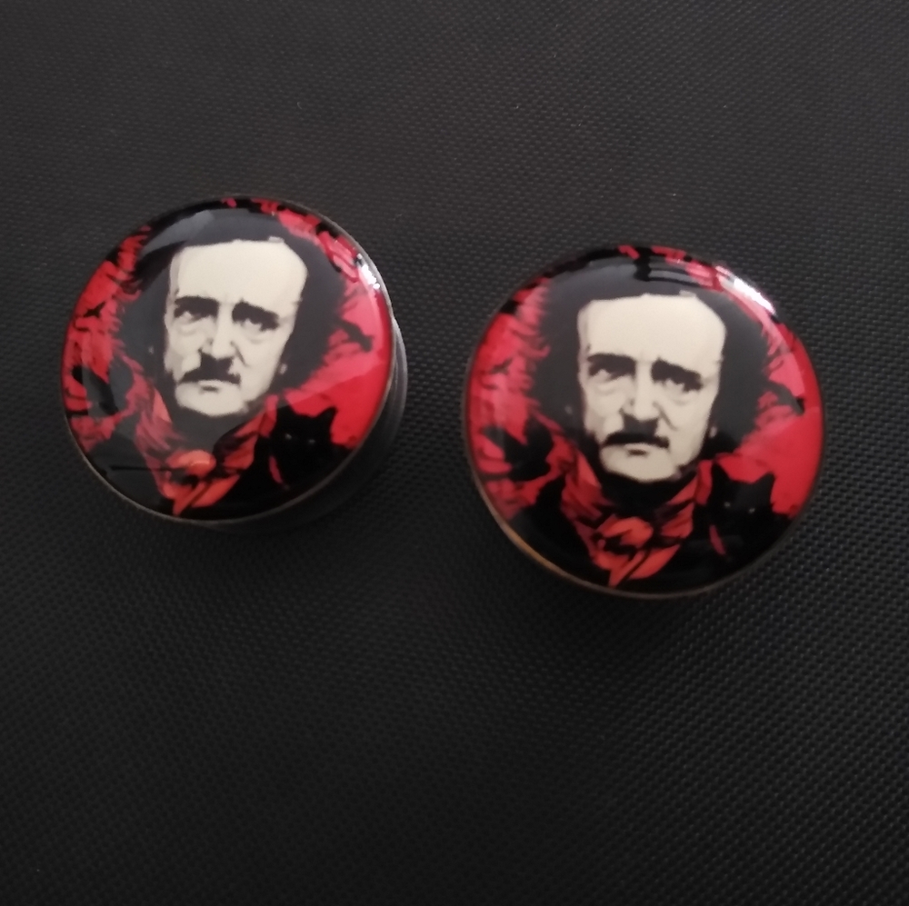 Edgar Allan Poe black cat plugs